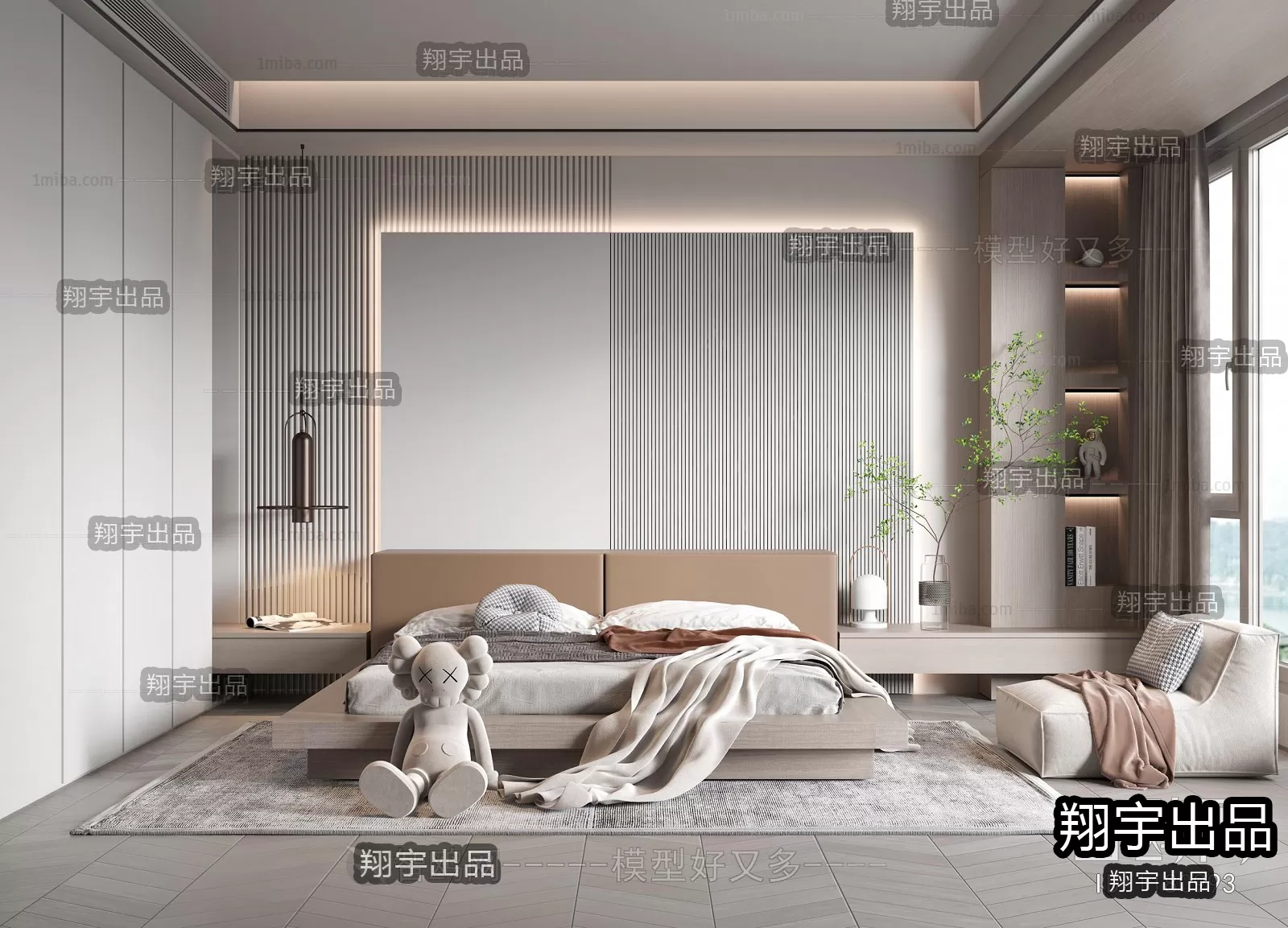 Bedroom – Modern Interior Design – 3D Models – 047 Bedroom – Modern Interior Design – 3D Models – 047