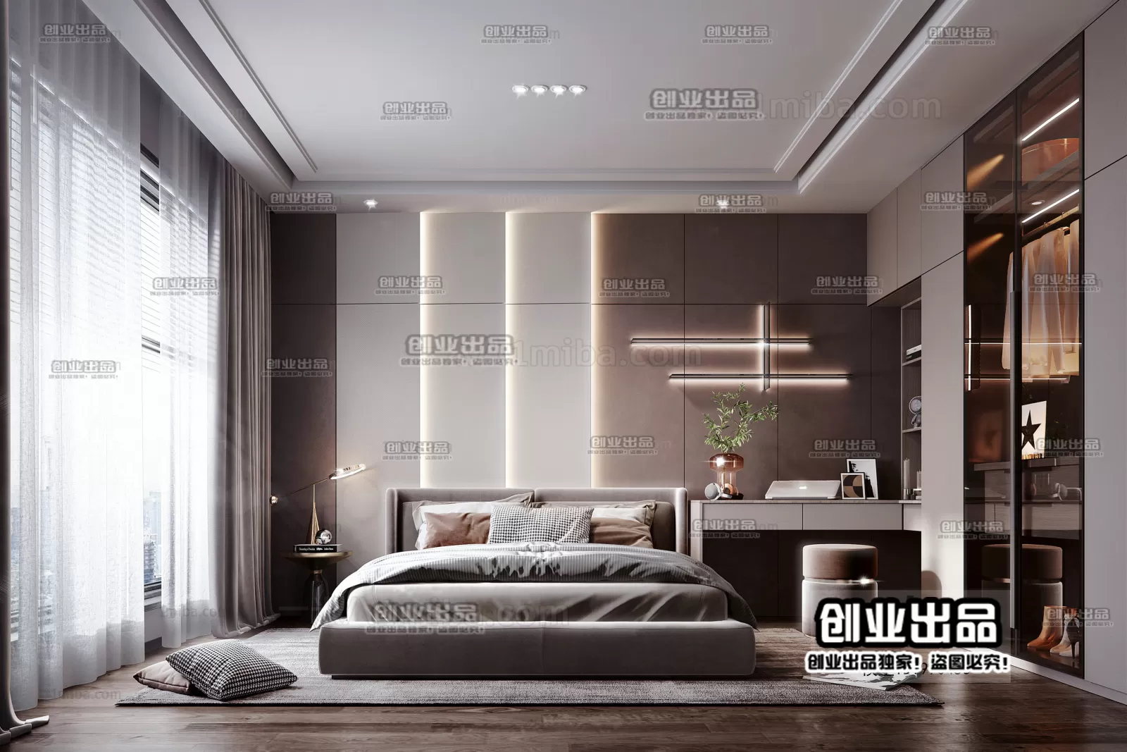 Bedroom – Modern Interior Design – 3D Models – 056 Bedroom – Modern Interior Design – 3D Models – 056