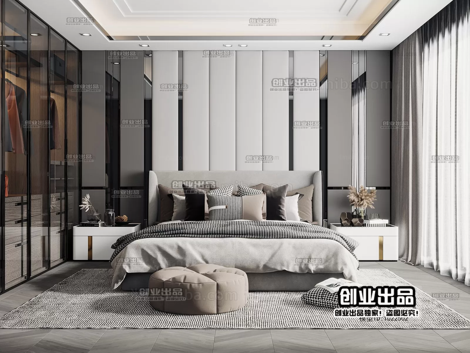 Bedroom – Modern Interior Design – 3D Models – 063 Bedroom – Modern Interior Design – 3D Models – 063