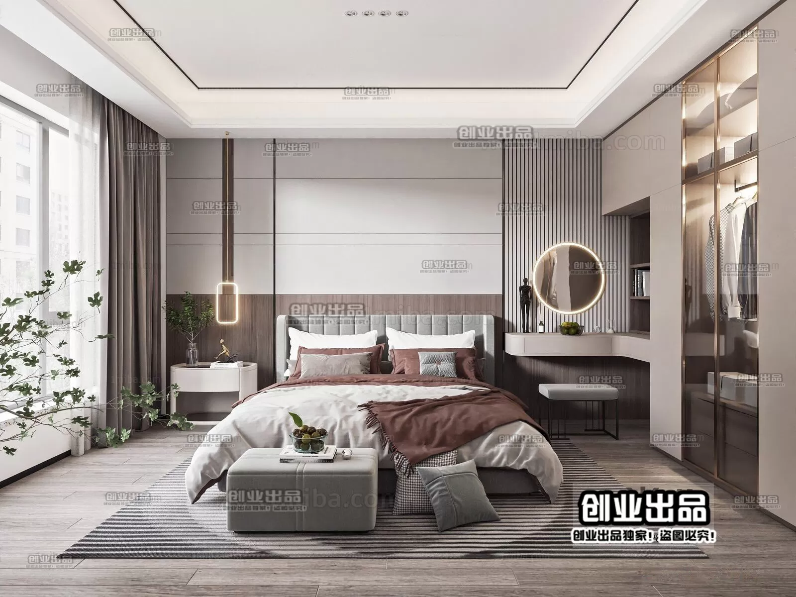 Bedroom – Modern Interior Design – 3D Models – 064 Bedroom – Modern Interior Design – 3D Models – 064