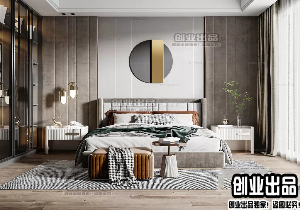 Bedroom – Modern Interior Design – 3D Models – 065 Bedroom – Modern Interior Design – 3D Models – 065