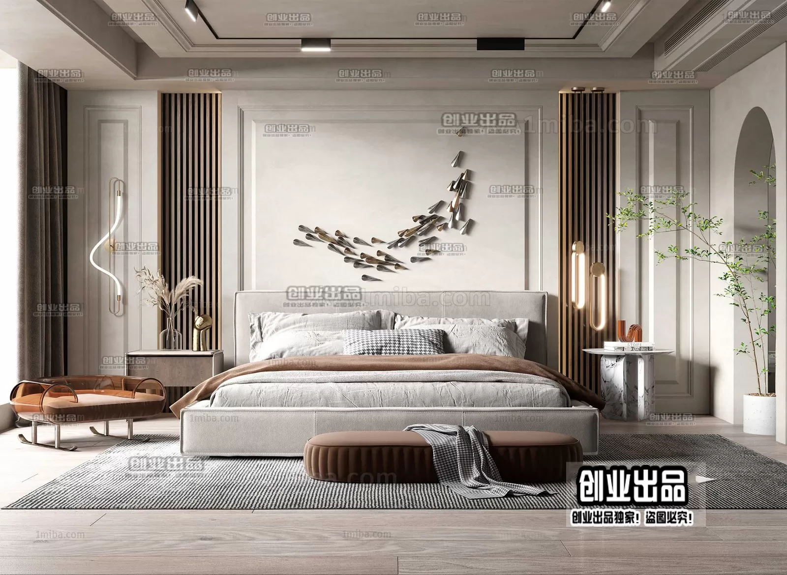Bedroom – Modern Interior Design – 3D Models – 066 Bedroom – Modern Interior Design – 3D Models – 066