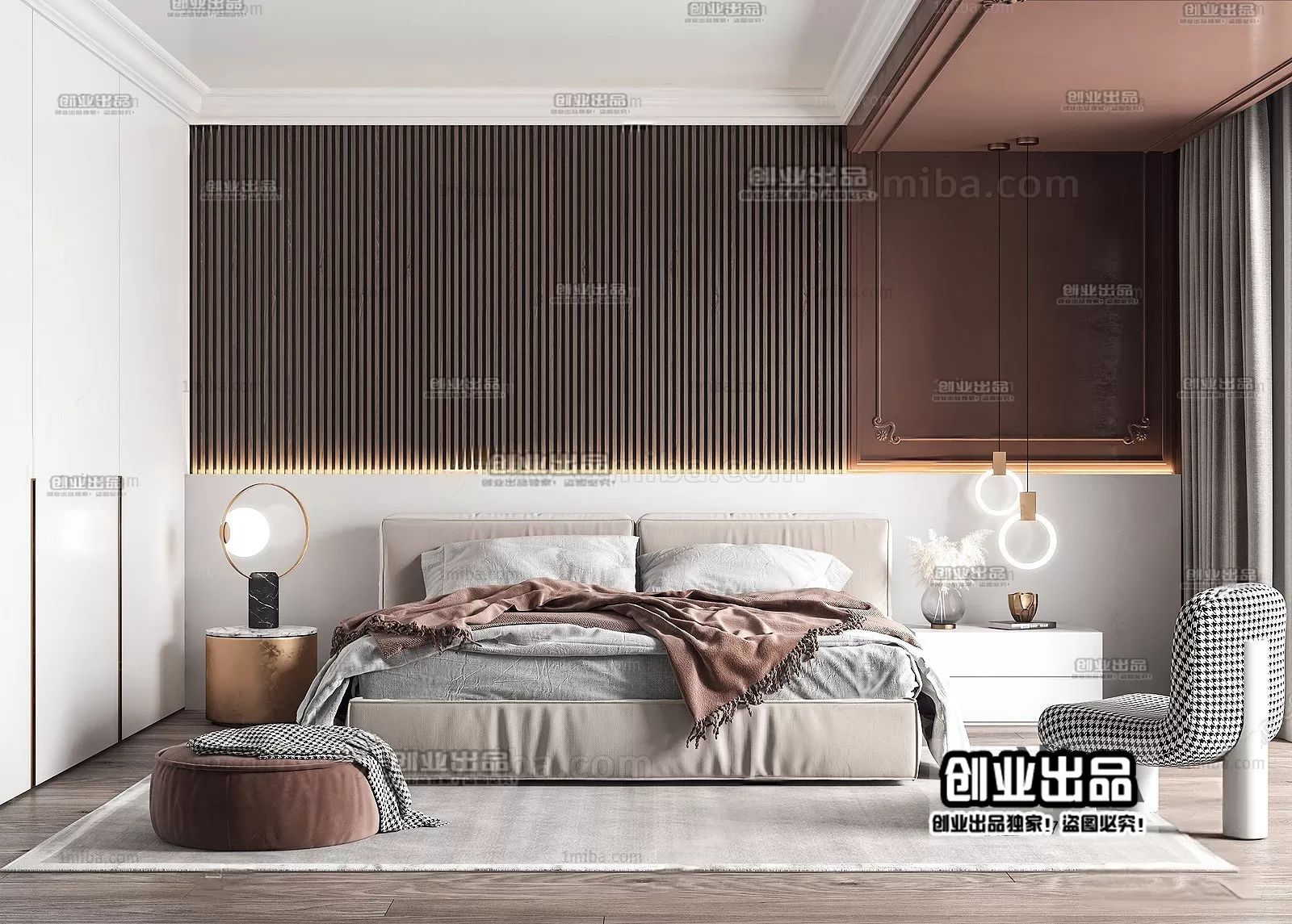 Bedroom – Modern Interior Design – 3D Models – 068 Bedroom – Modern Interior Design – 3D Models – 068
