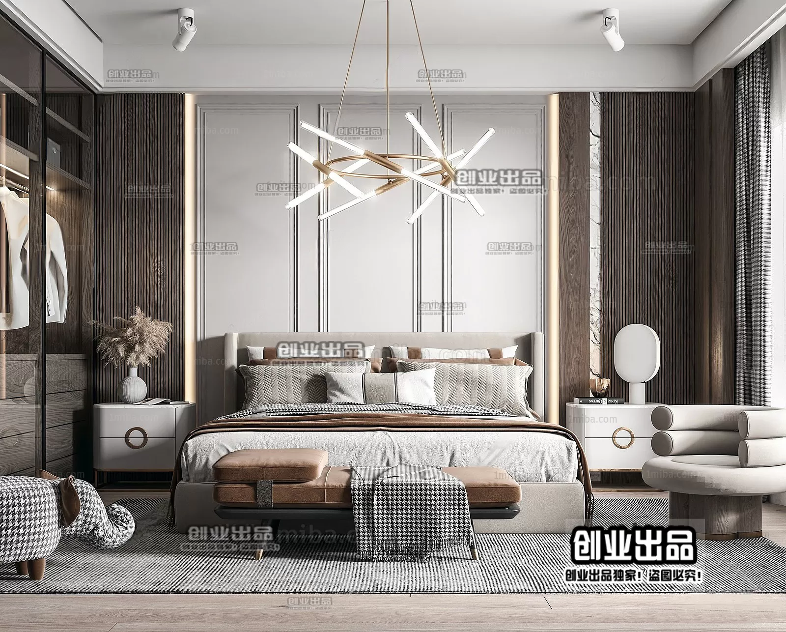 Bedroom – Modern Interior Design – 3D Models – 070 Bedroom – Modern Interior Design – 3D Models – 070