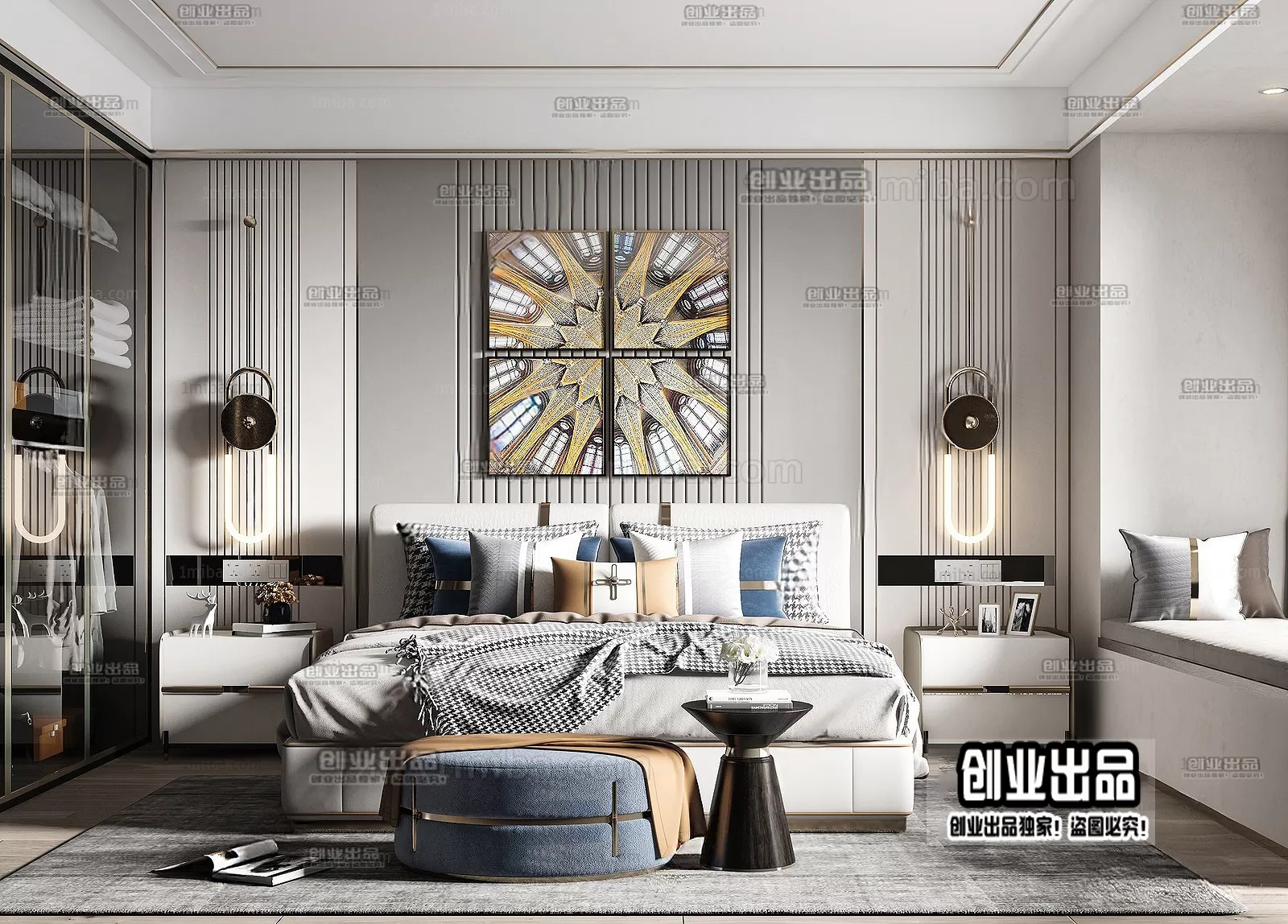 Bedroom – Modern Interior Design – 3D Models – 073 Bedroom – Modern Interior Design – 3D Models – 073