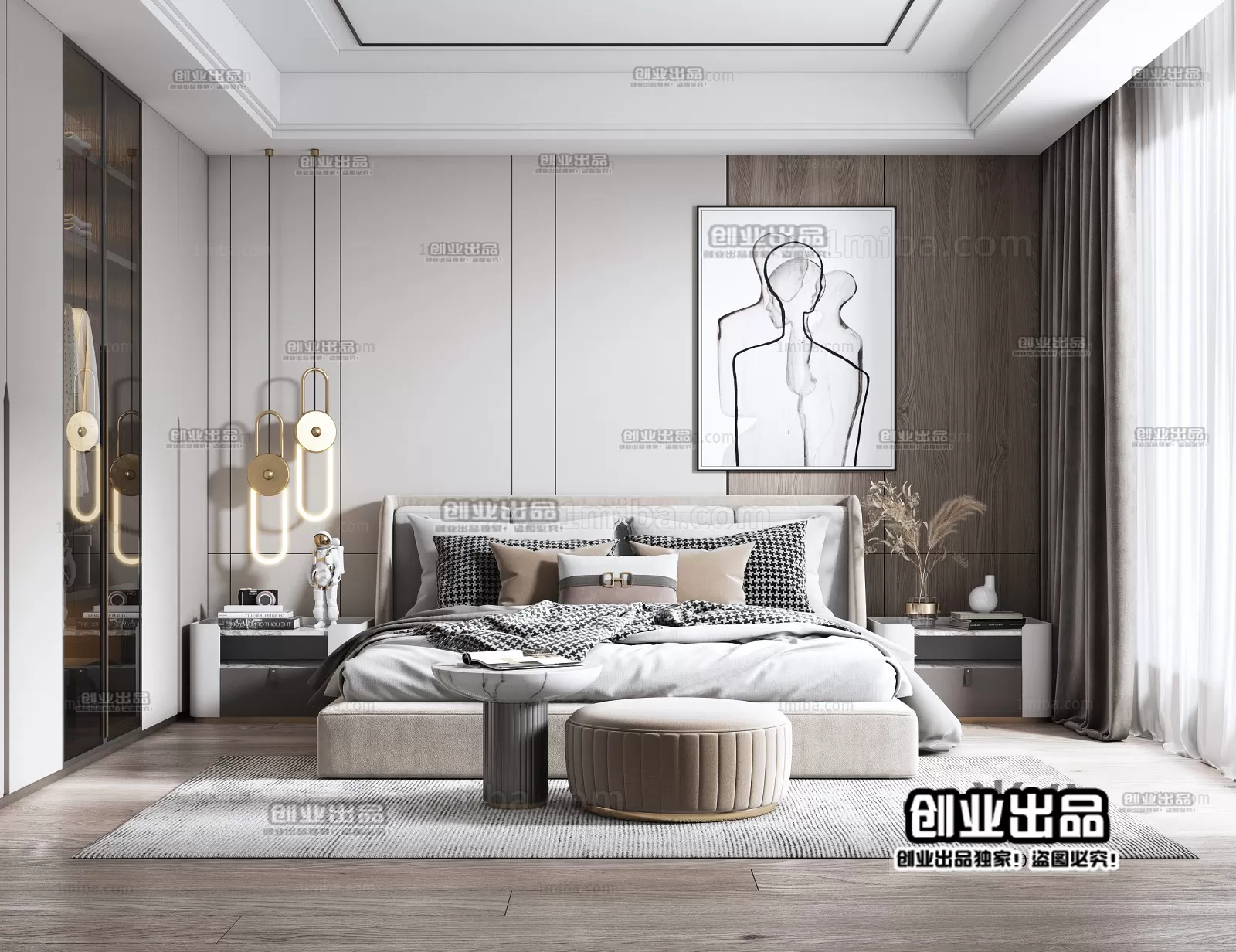 Bedroom – Modern Interior Design – 3D Models – 074 Bedroom – Modern Interior Design – 3D Models – 074