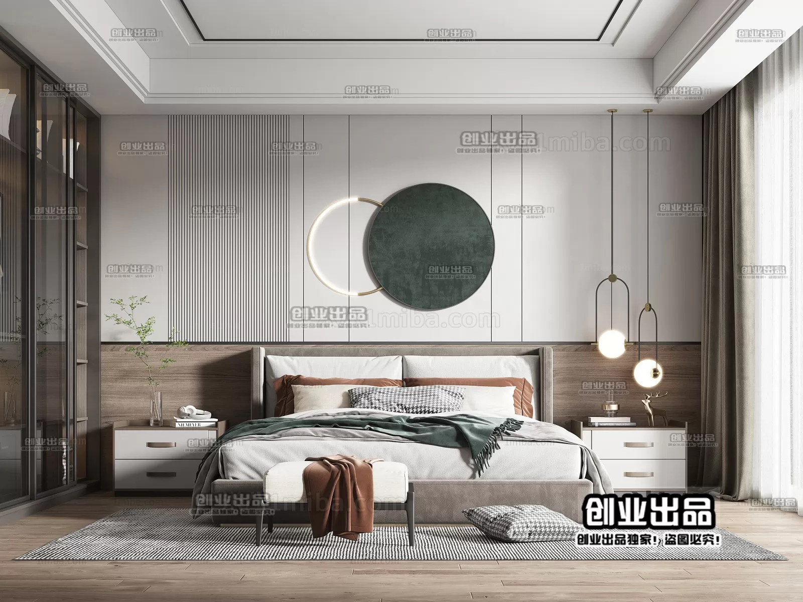 Bedroom – Modern Interior Design – 3D Models – 075 Bedroom – Modern Interior Design – 3D Models – 075