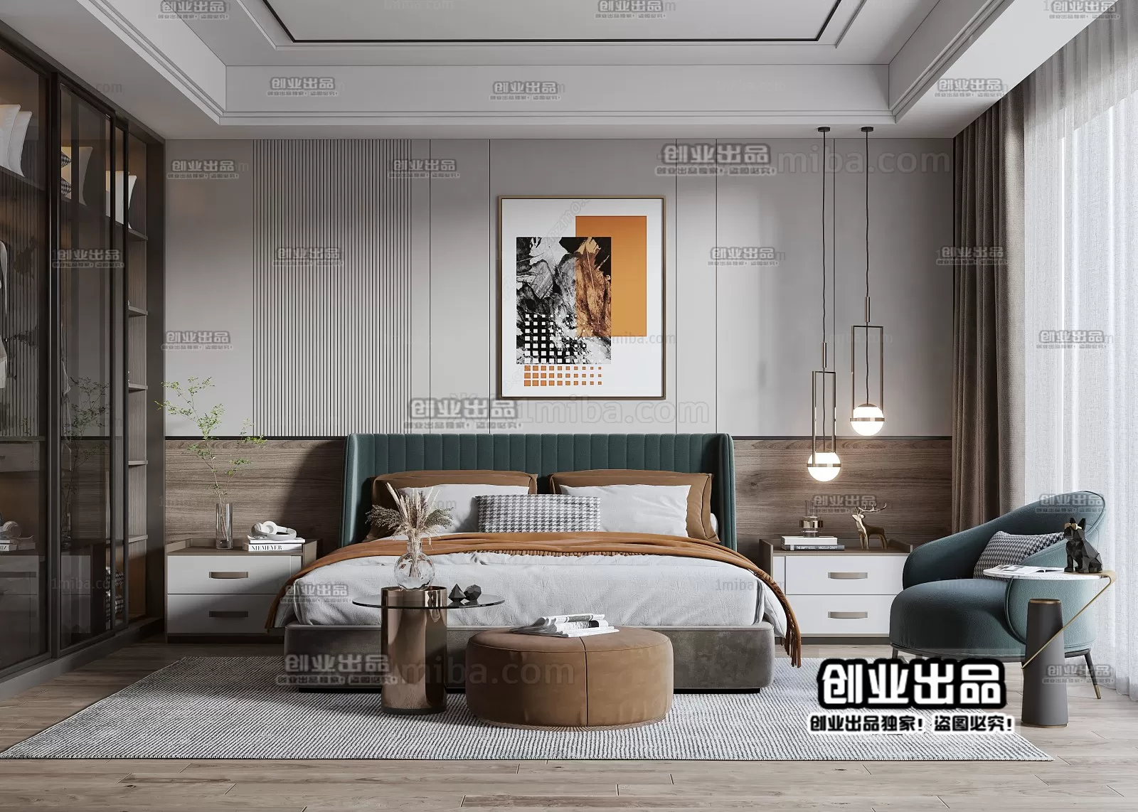 Bedroom – Modern Interior Design – 3D Models – 080 Bedroom – Modern Interior Design – 3D Models – 080