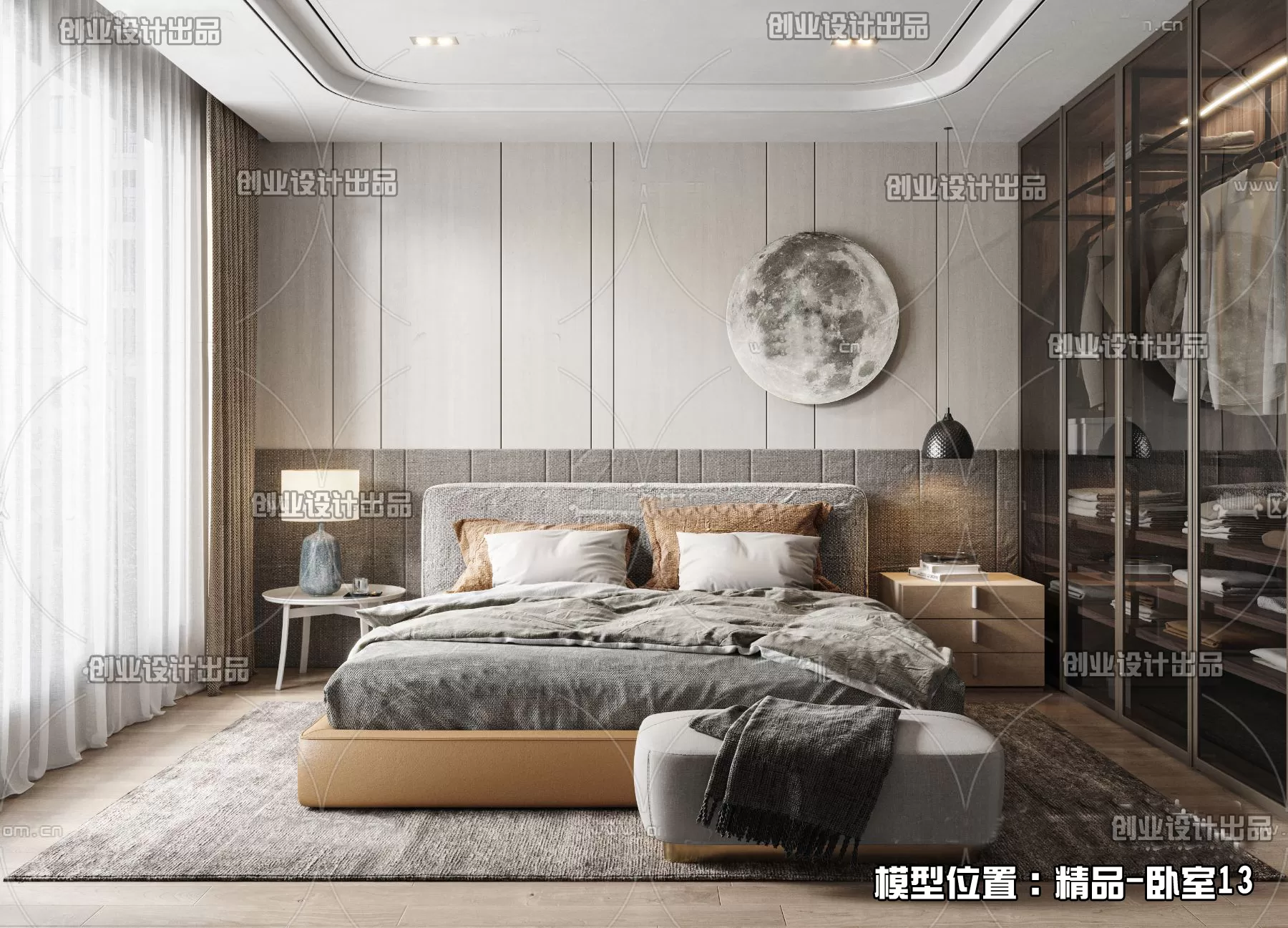 Bedroom – Modern Interior Design – 3D Models – 088 Bedroom – Modern Interior Design – 3D Models – 088