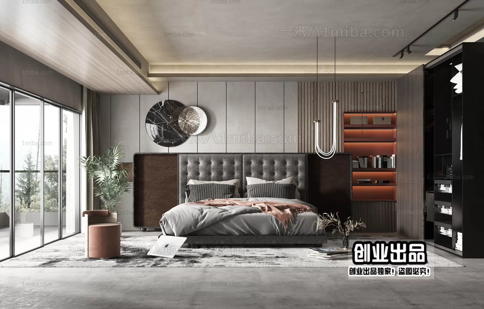 Bedroom – Modern Interior Design – 3D Models – 089