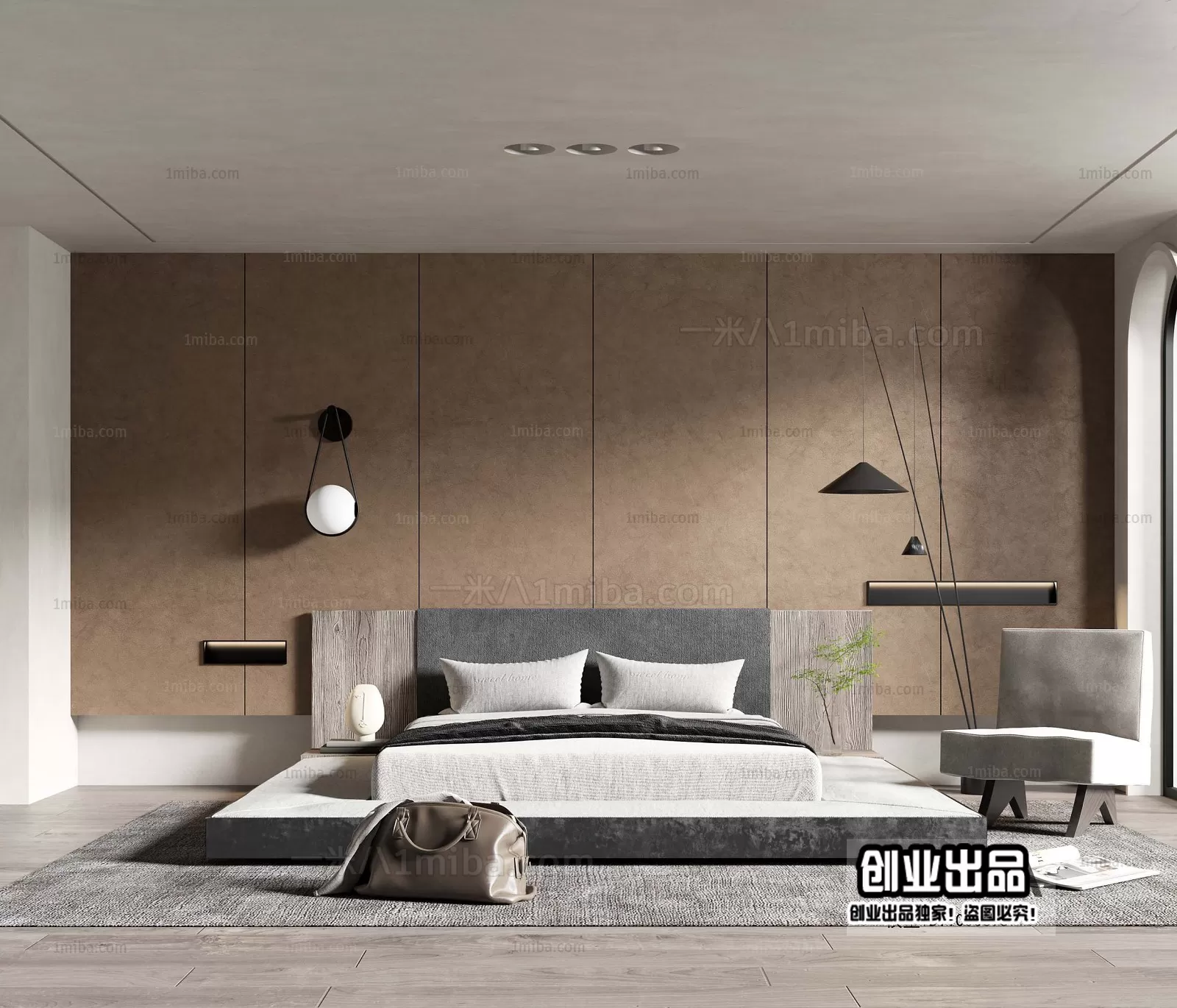 Bedroom – Modern Interior Design – 3D Models – 090