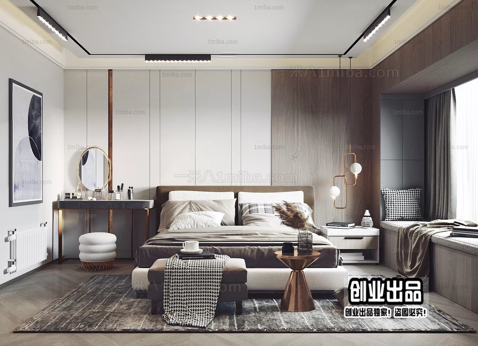 Bedroom – Modern Interior Design – 3D Models – 091 Bedroom – Modern Interior Design – 3D Models – 091