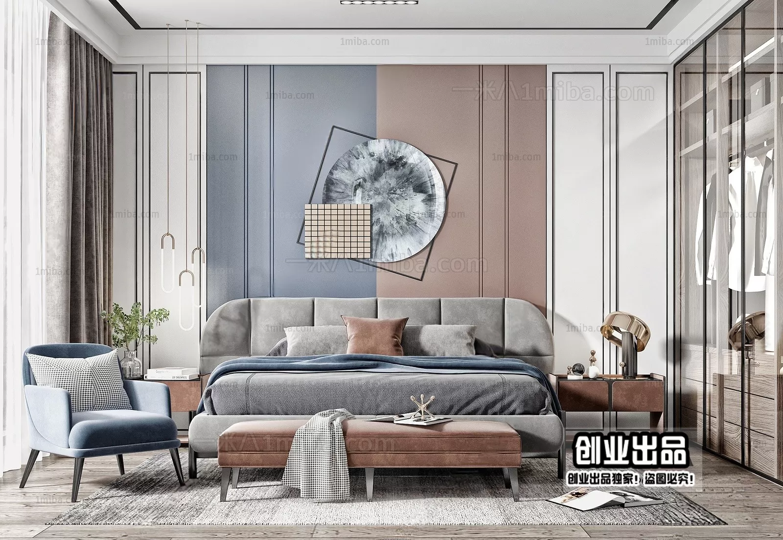 Bedroom – Modern Interior Design – 3D Models – 094 Bedroom – Modern Interior Design – 3D Models – 094