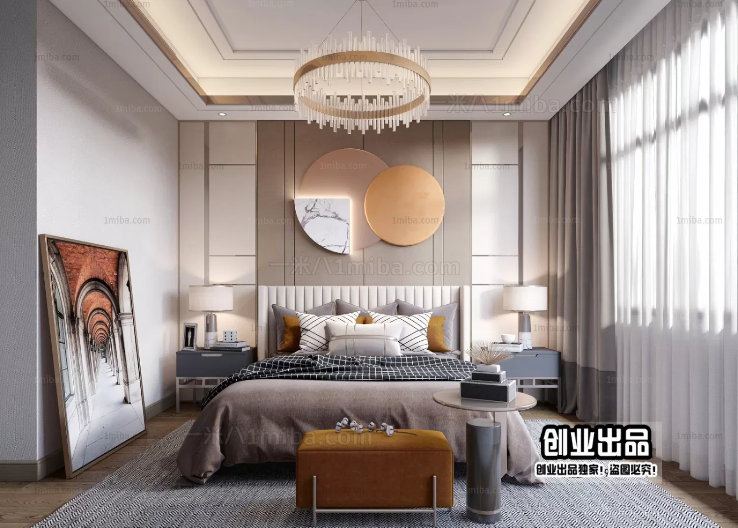 Bedroom – Modern Interior Design – 3D Models – 096 Bedroom – Modern Interior Design – 3D Models – 096