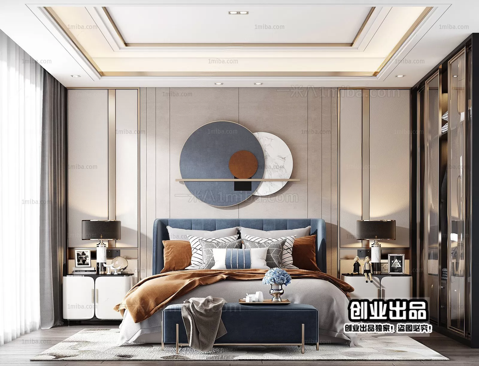 Bedroom – Modern Interior Design – 3D Models – 099 Bedroom – Modern Interior Design – 3D Models – 099