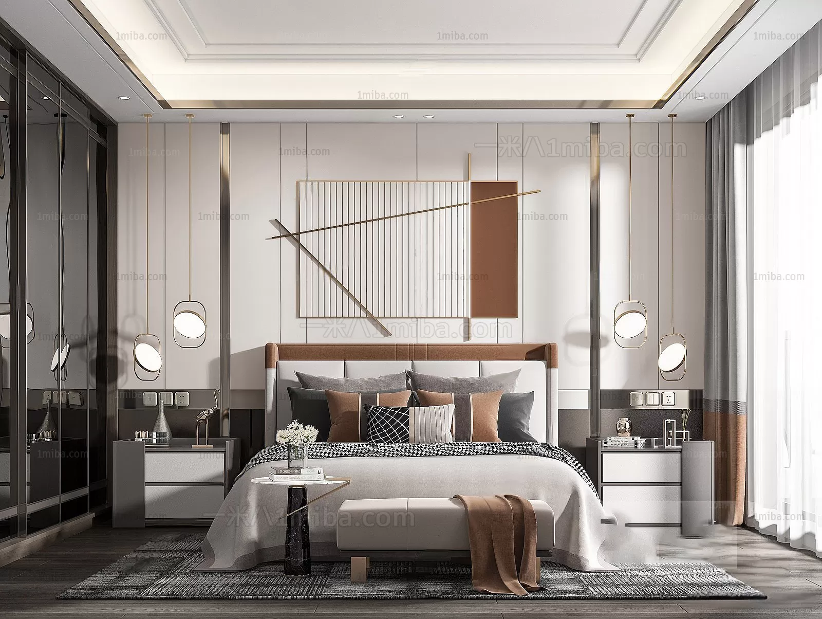 Bedroom – Modern Interior Design – 3D Models – 105 Bedroom – Modern Interior Design – 3D Models – 105