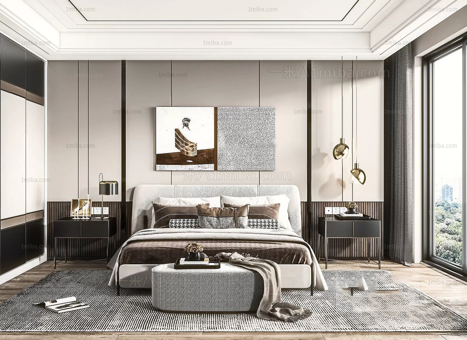 Bedroom – Modern Interior Design – 3D Models – 108 Bedroom – Modern Interior Design – 3D Models – 108
