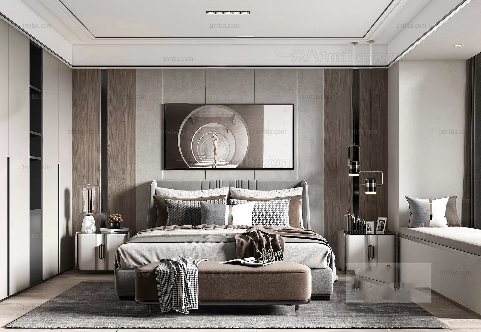Bedroom – Modern Interior Design – 3D Models – 111