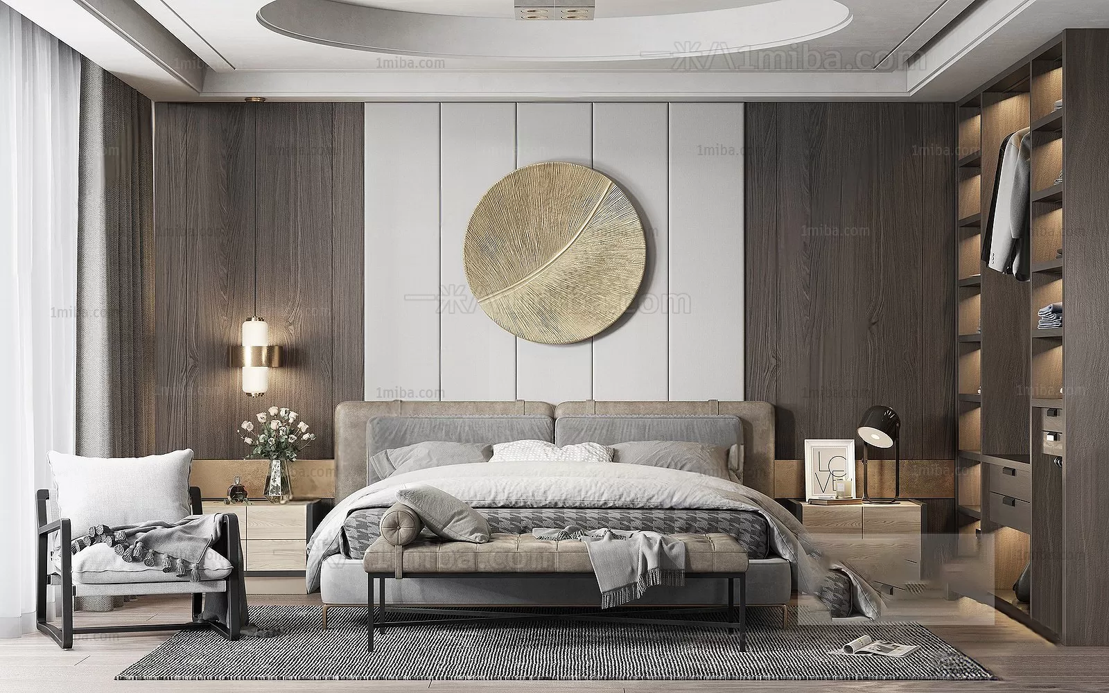 Bedroom – Modern Interior Design – 3D Models – 112