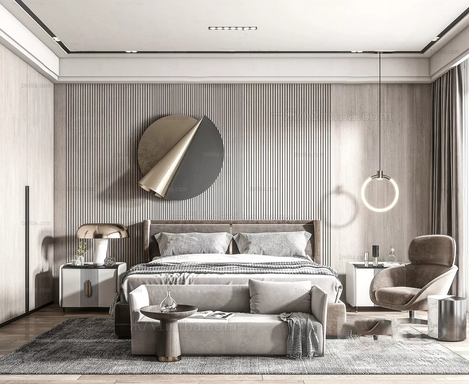Bedroom – Modern Interior Design – 3D Models – 114