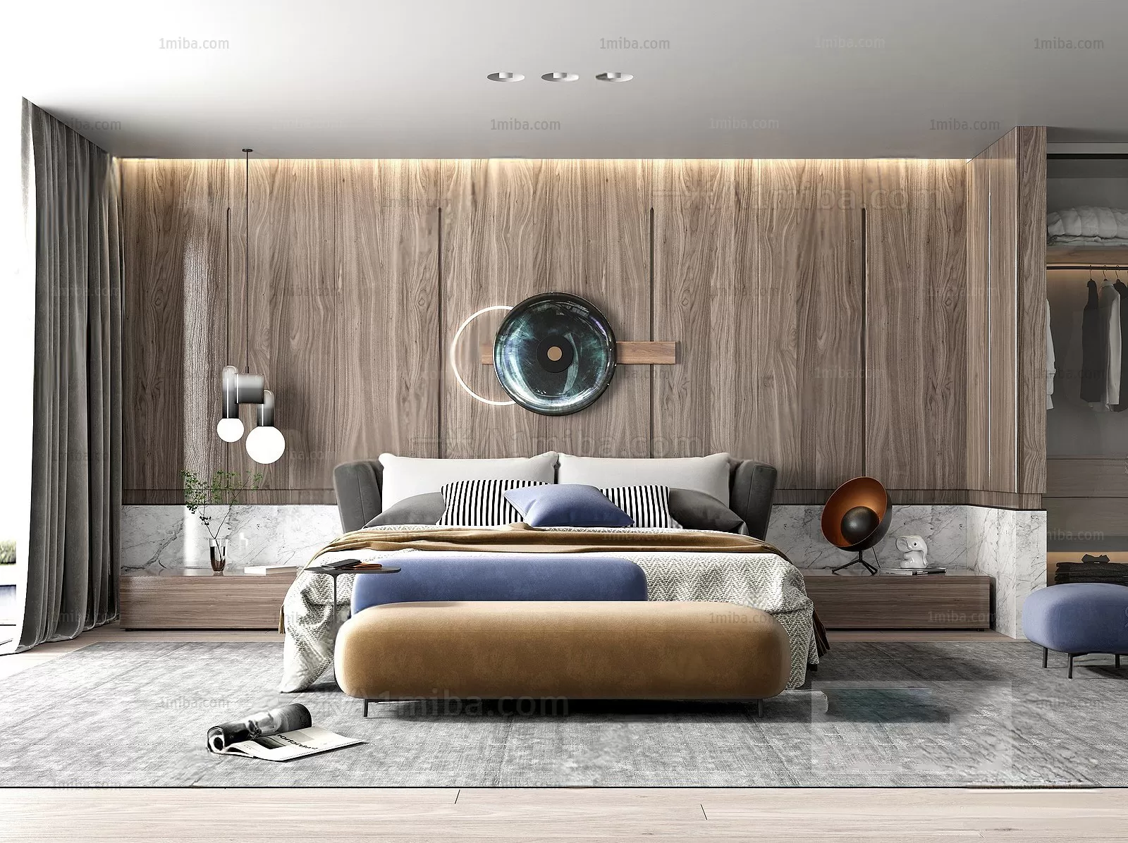 Bedroom – Modern Interior Design – 3D Models – 115 Bedroom – Modern Interior Design – 3D Models – 115