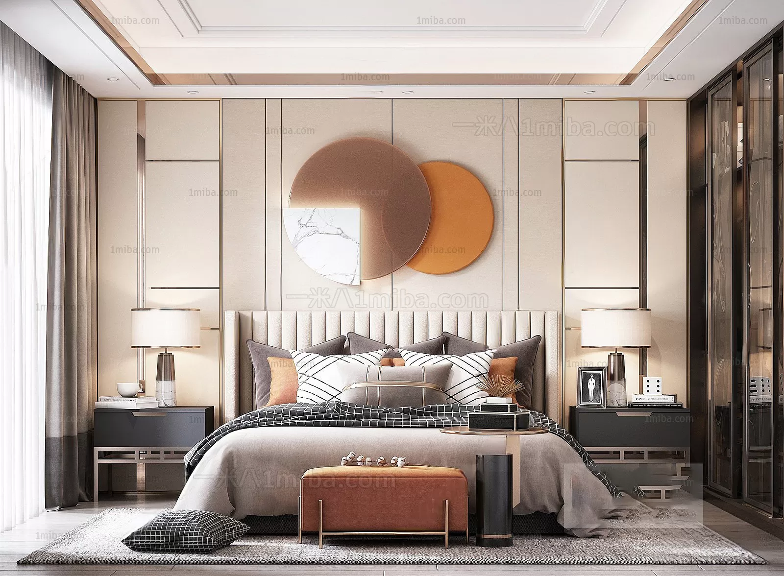 Bedroom – Modern Interior Design – 3D Models – 116