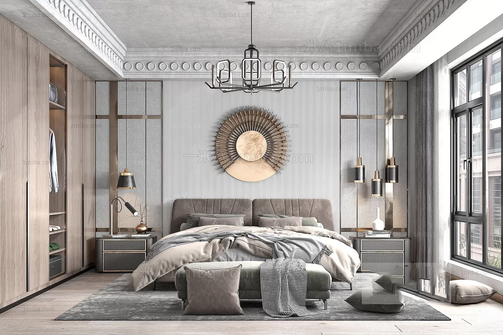 Bedroom – Modern Interior Design – 3D Models – 117