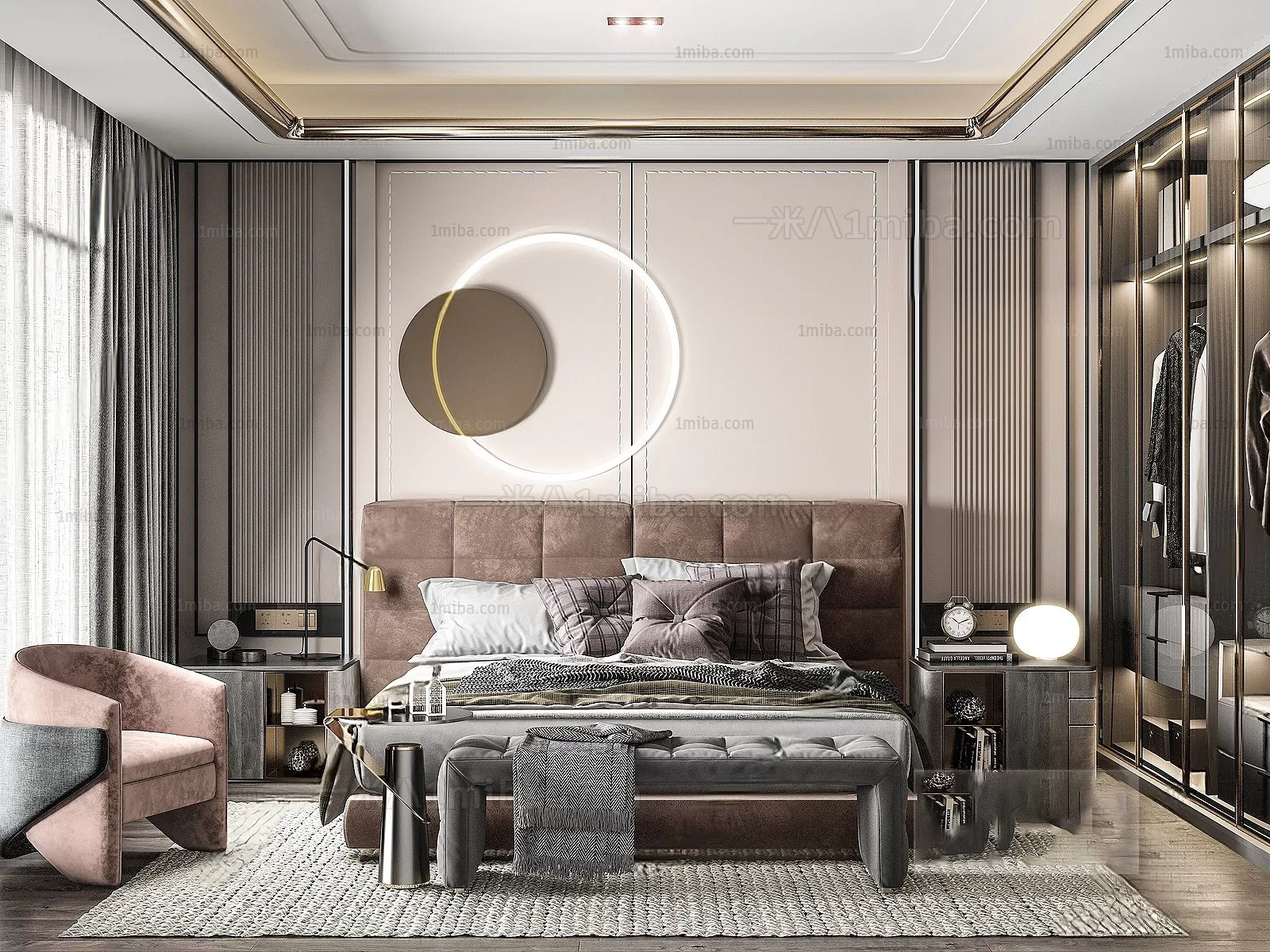 Bedroom – Modern Interior Design – 3D Models – 118