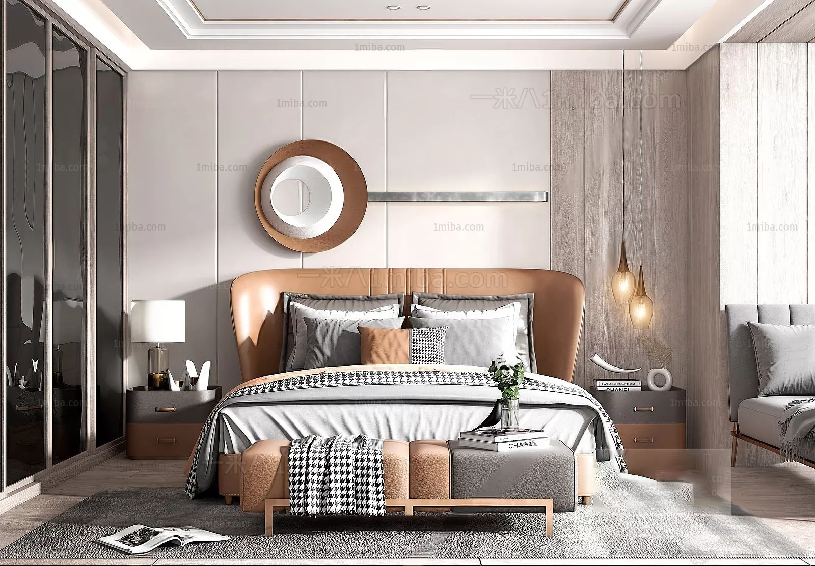 Bedroom – Modern Interior Design – 3D Models – 119