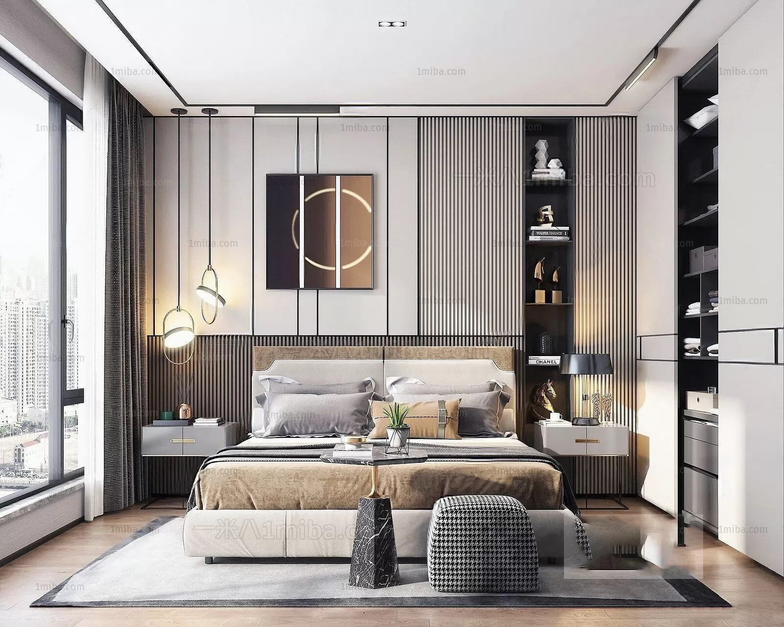Bedroom – Modern Interior Design – 3D Models – 121