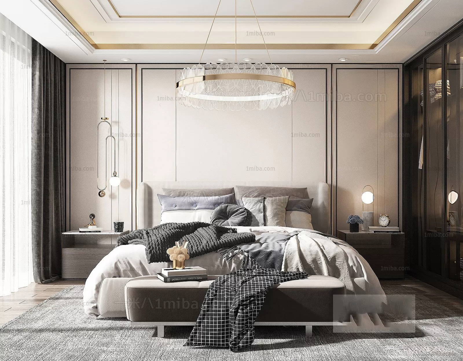 Bedroom – Modern Interior Design – 3D Models – 125