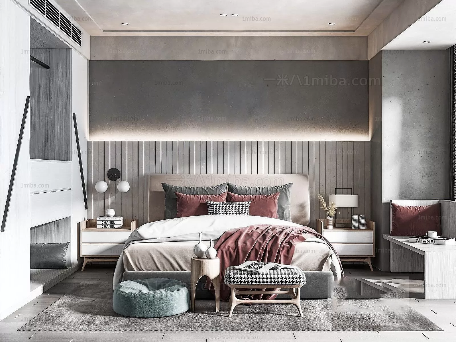 Bedroom – Modern Interior Design – 3D Models – 126