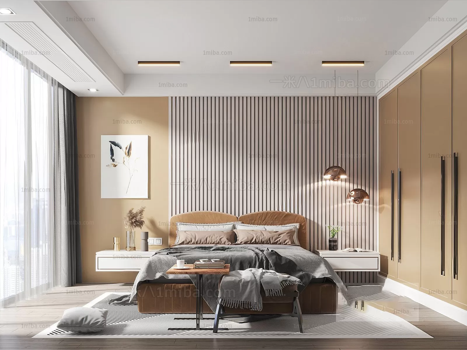 Bedroom – Modern Interior Design – 3D Models – 127