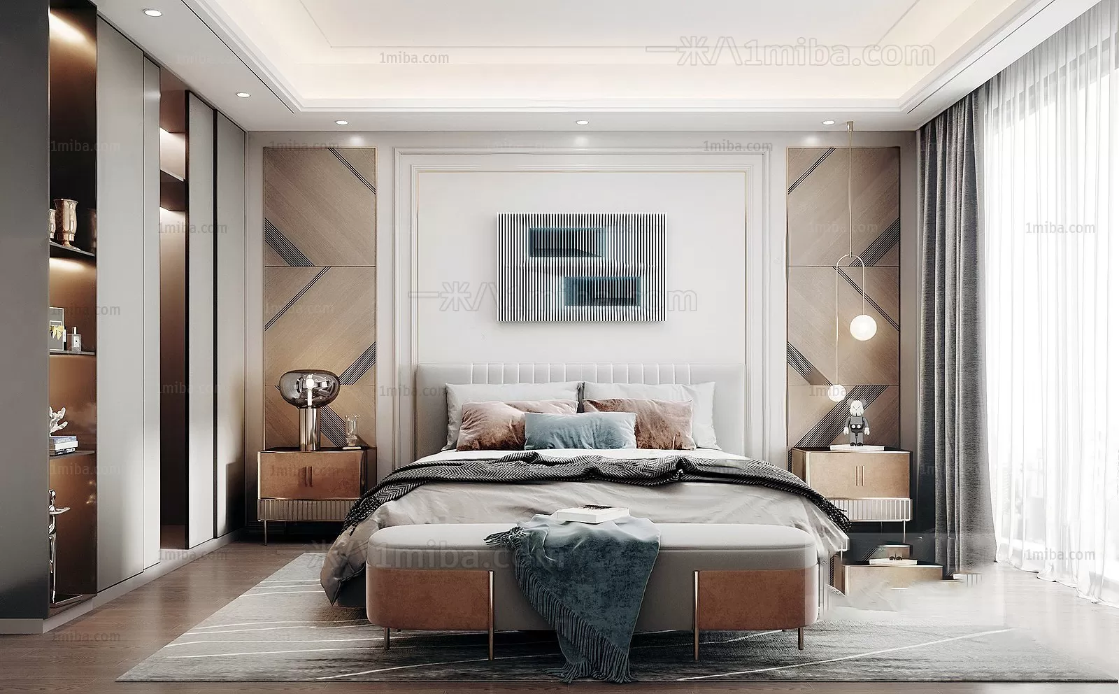 Bedroom – Modern Interior Design – 3D Models – 130