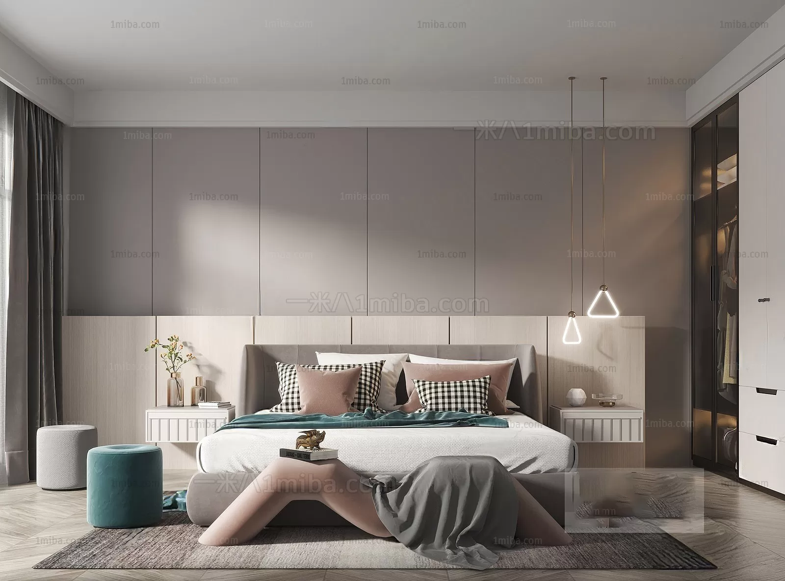 Bedroom – Modern Interior Design – 3D Models – 131