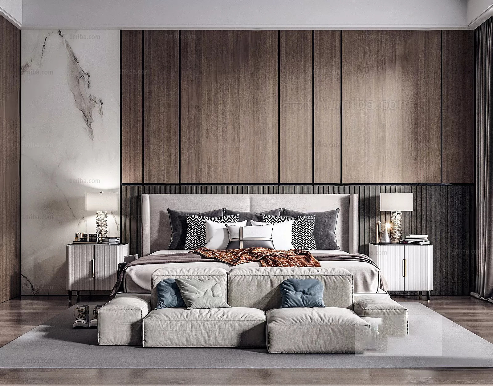 Bedroom – Modern Interior Design – 3D Models – 132