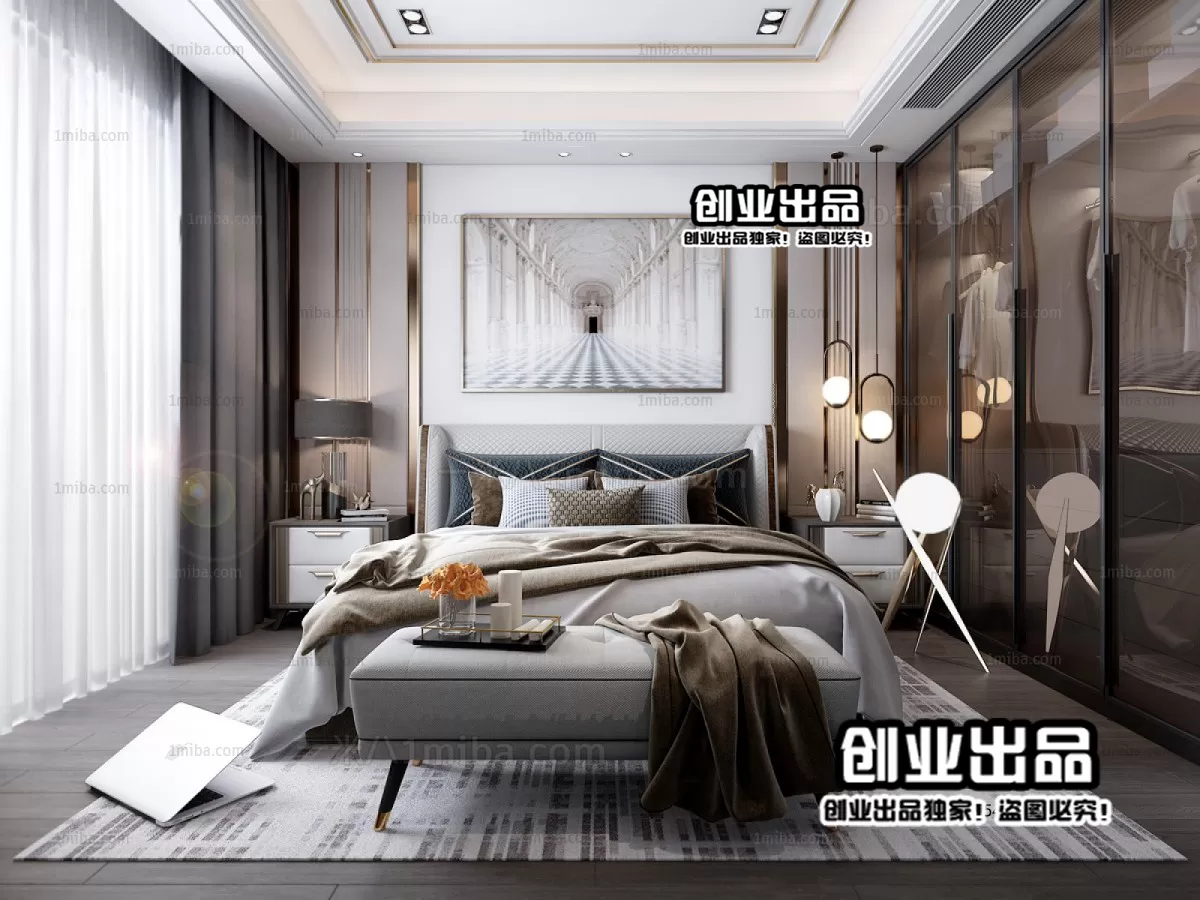 Bedroom – Modern Interior Design – 3D Models – 143