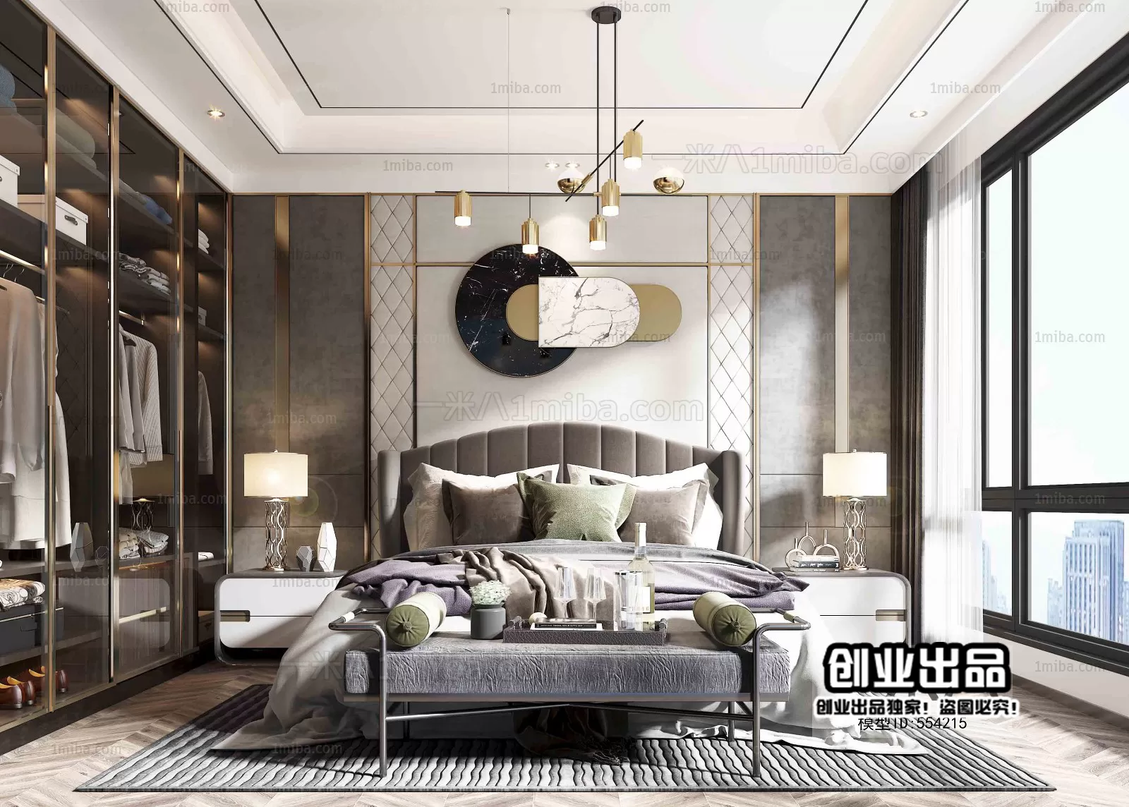 Bedroom – Modern Interior Design – 3D Models – 145