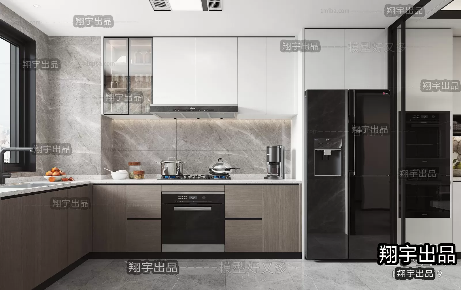 Kitchen – Modern Interior Design – 3D Models – 022