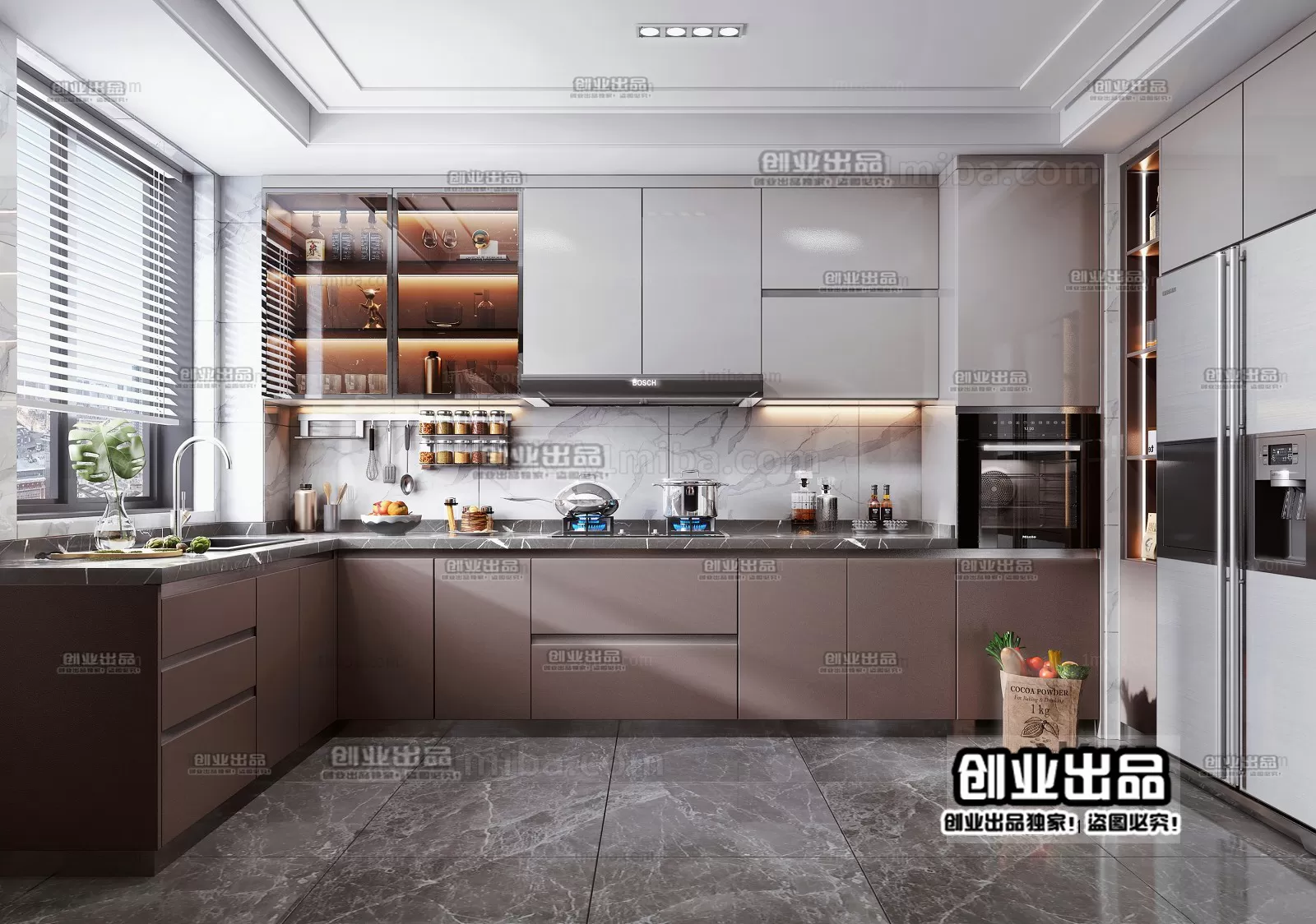 [3DSKY] Kitchen - Modern Interior Design - 3D Models - 039 | NEW UPDATE ...