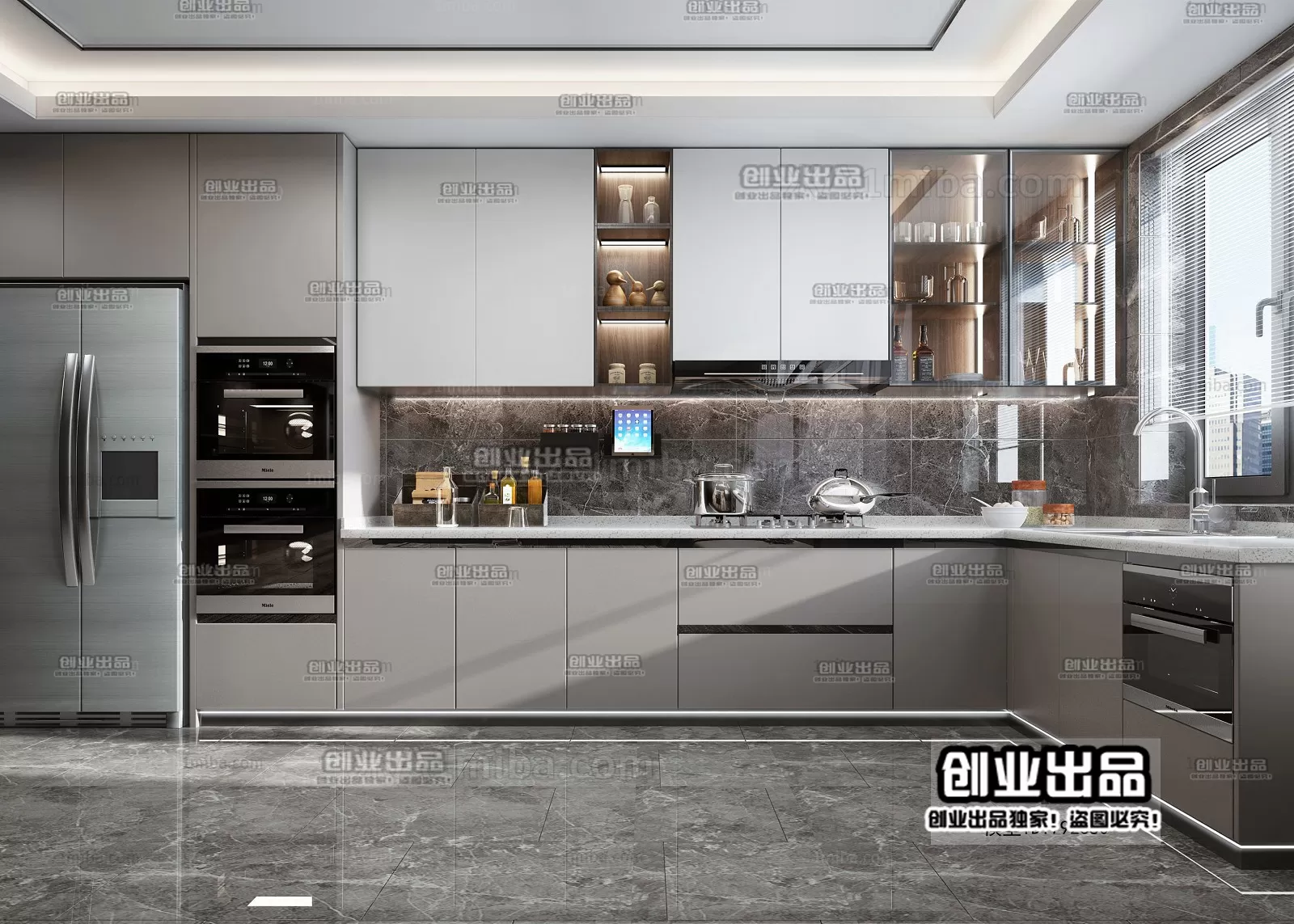 Kitchen – Modern Interior Design – 3D Models – 043