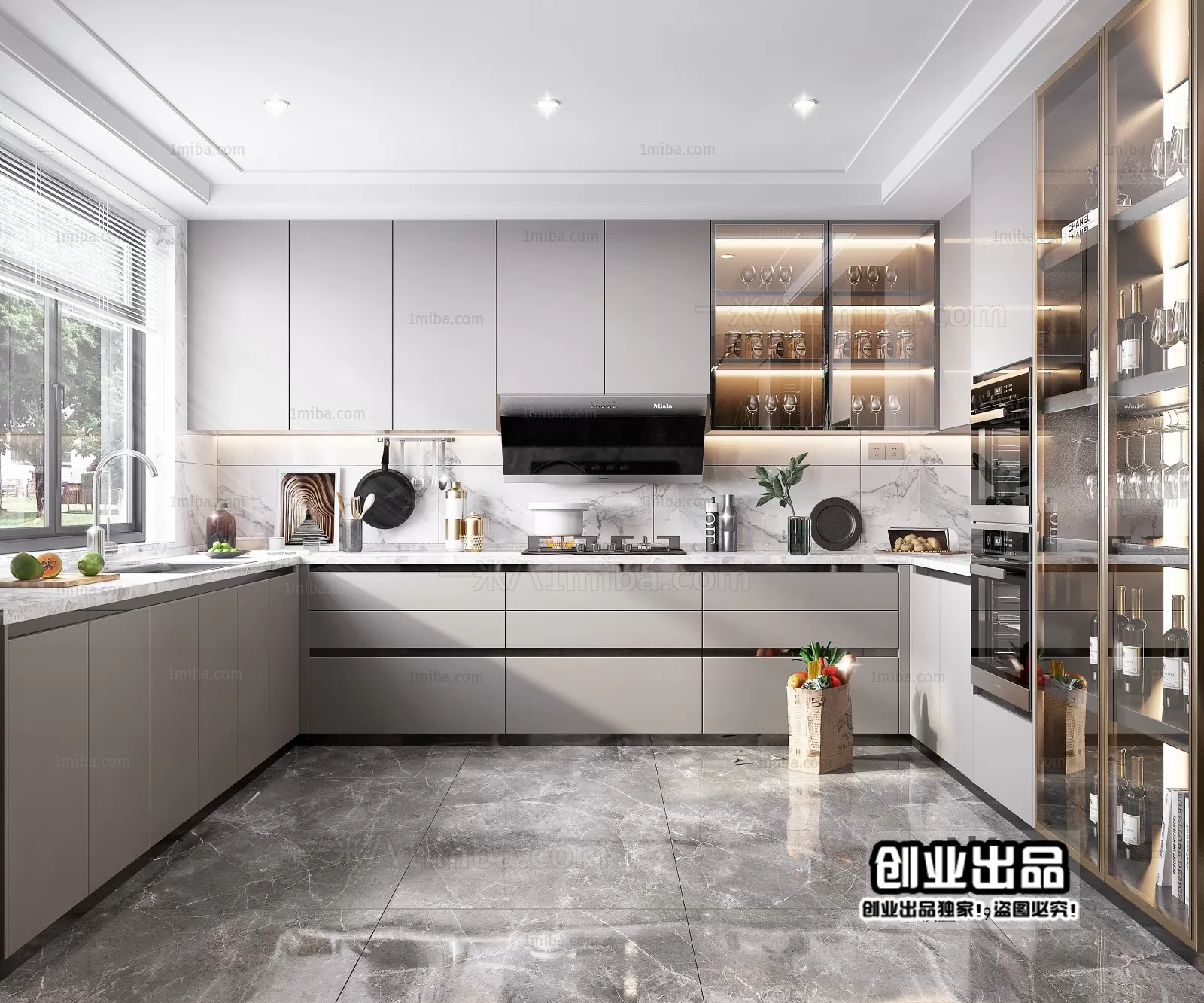 Kitchen – Modern Interior Design – 3D Models – 053