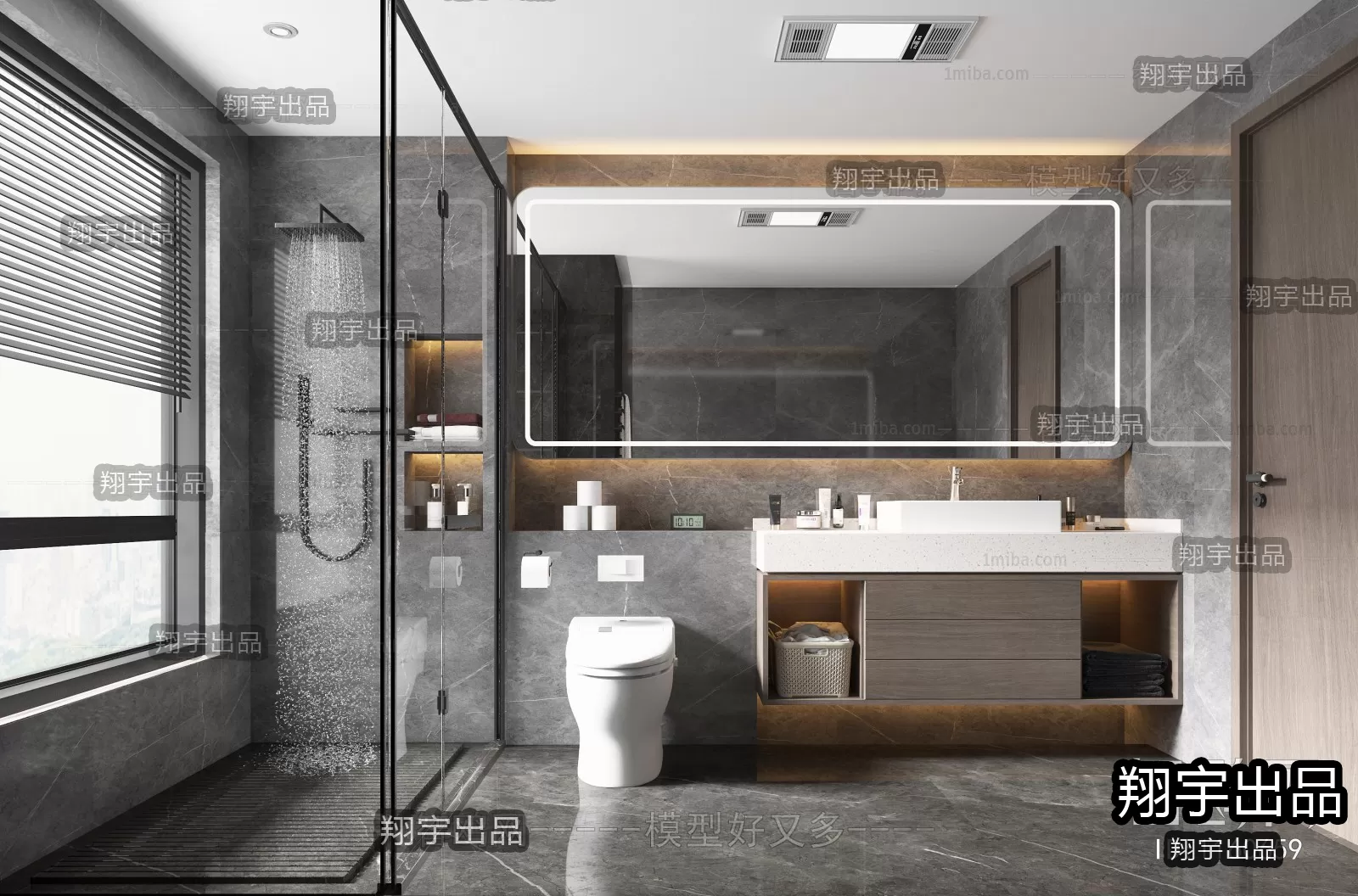 Bathroom – Modern Interior Design – 3D Models – 008