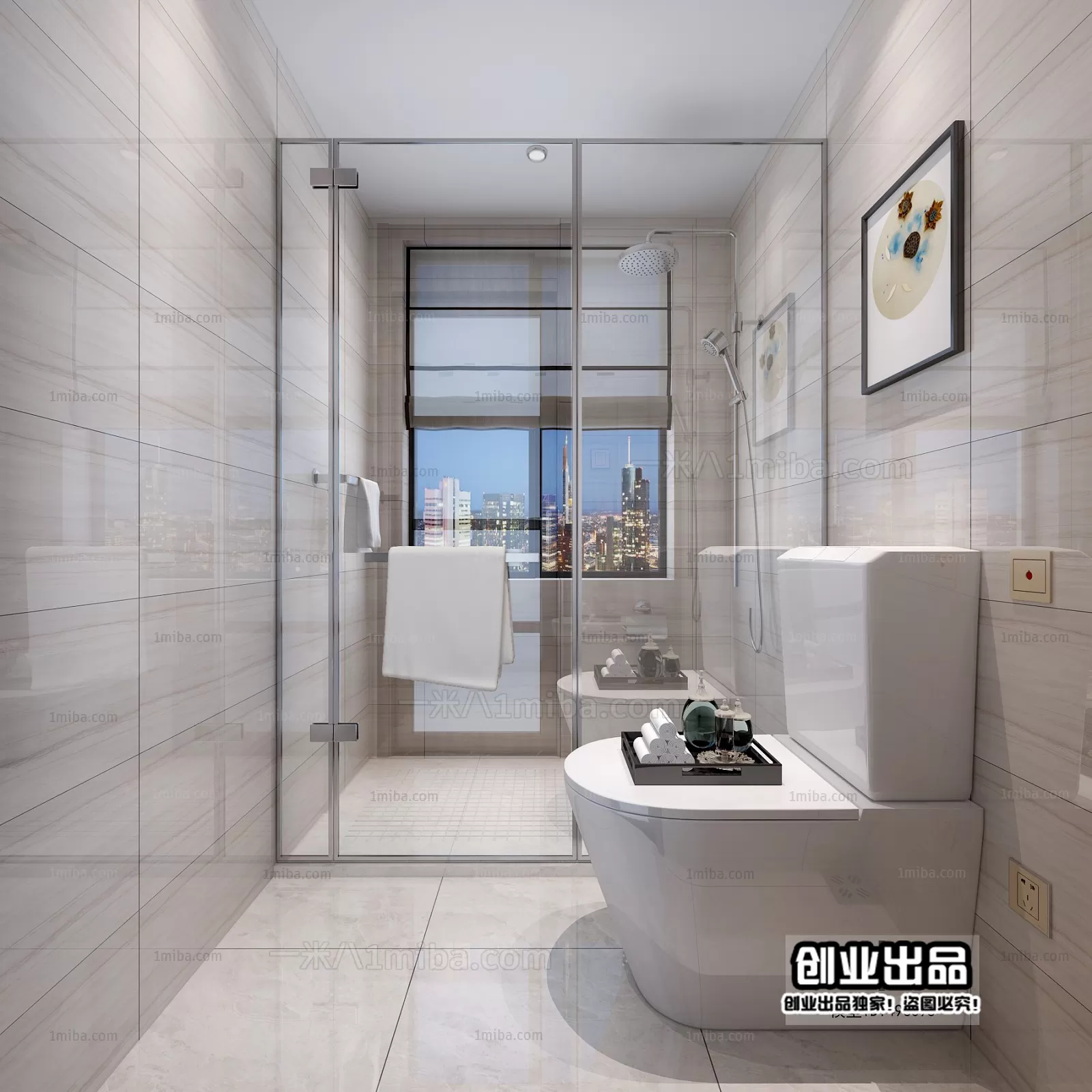 Bathroom – Modern Interior Design – 3D Models – 062