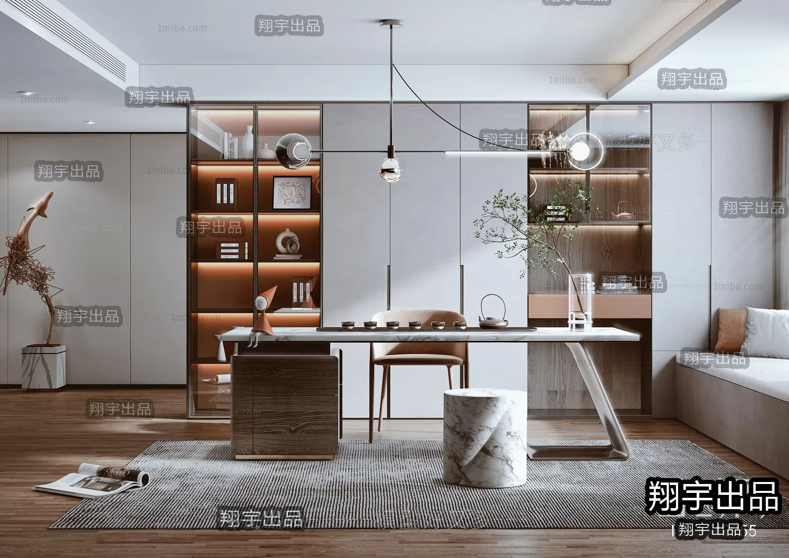 Office – Modern Interior Design – 3D Models – 007