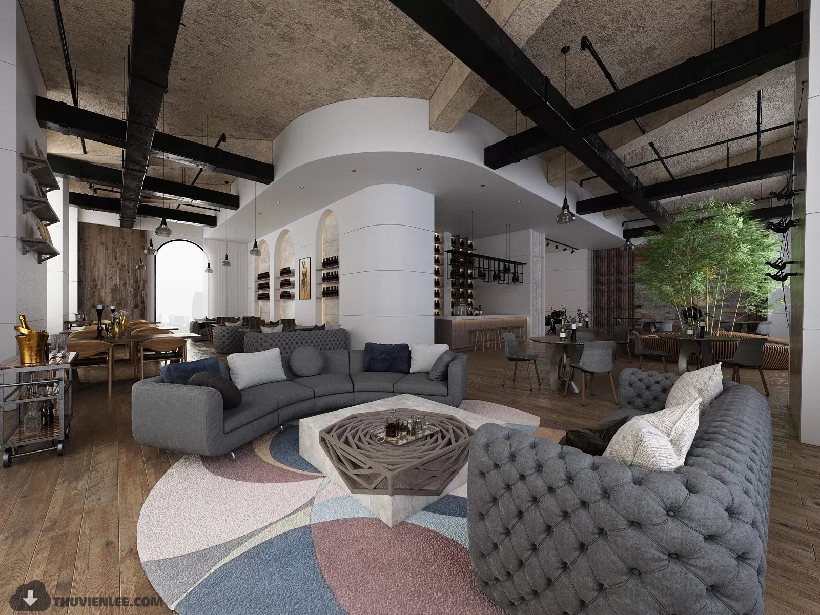 PRO 3D SCENE – COFFEE SHOP 3D BLOCK – 017