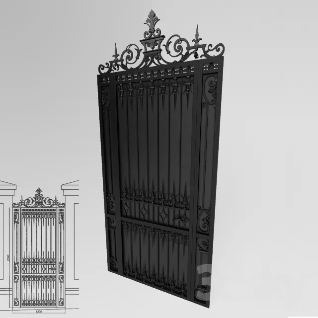 GATE – 3D MODEL – 009