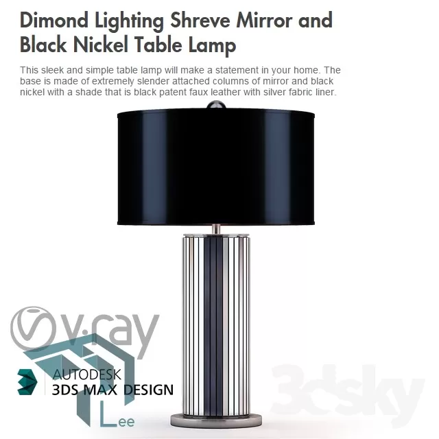 LAMP – TABLE LIGHTING – 3D – 214