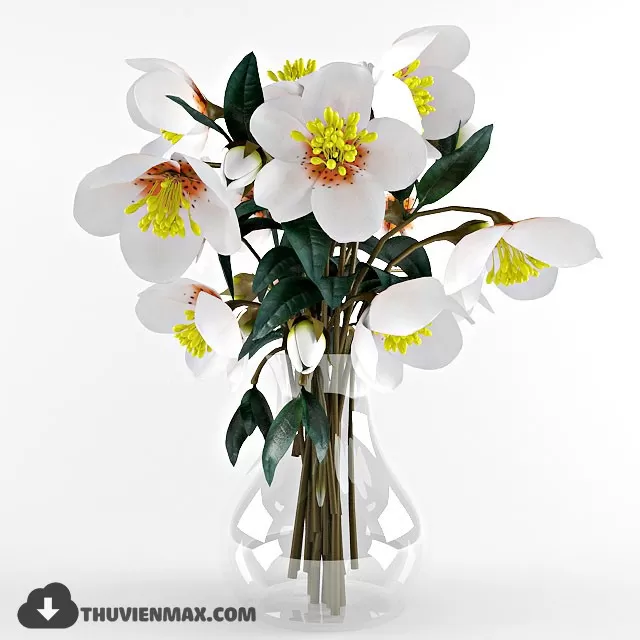 FLOWER – 3DMODEL – VASE – 005