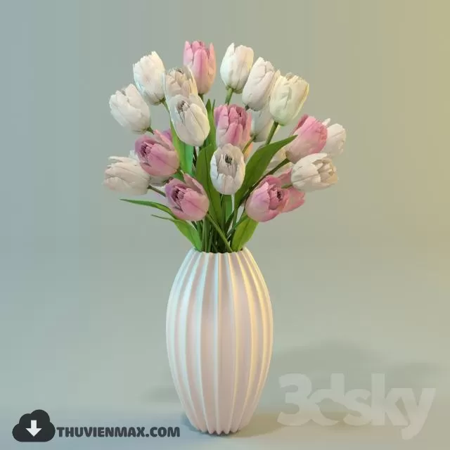FLOWER – 3DMODEL – VASE – 020